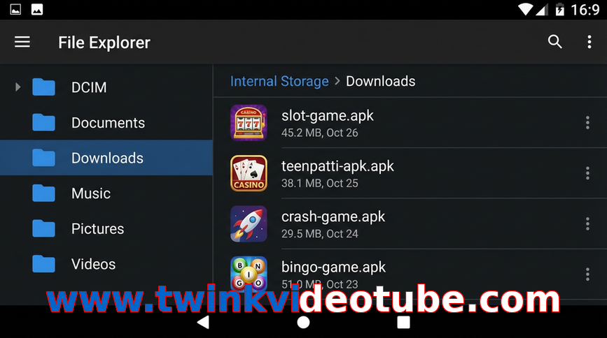 Main screen of Www.twinkvideotube.com gameapk page for PK players