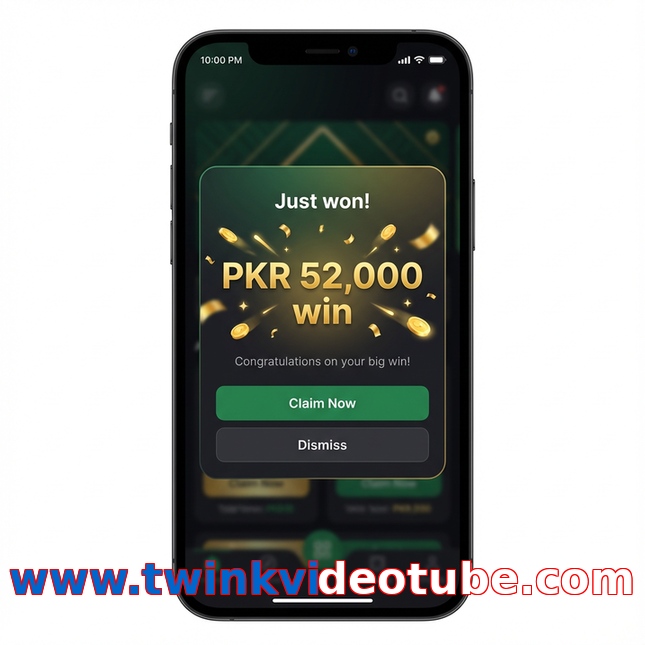 Main screen of Www.twinkvideotube.com win page for PK players